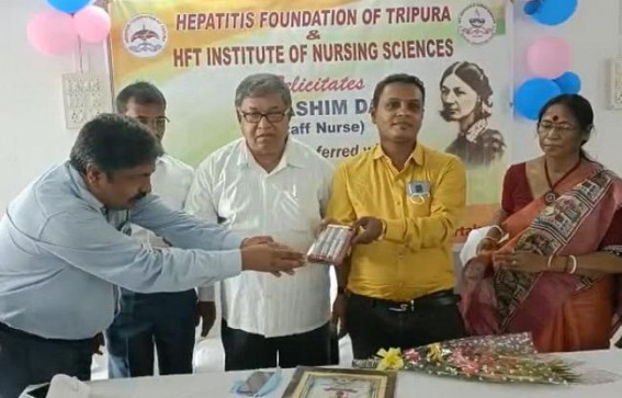 Tripura Staff Nurse Ashim Das receives National Florence Nightingale Award